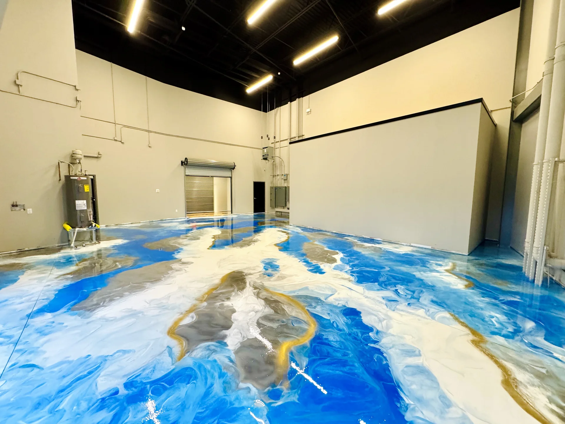 After: premium metallic epoxy floor